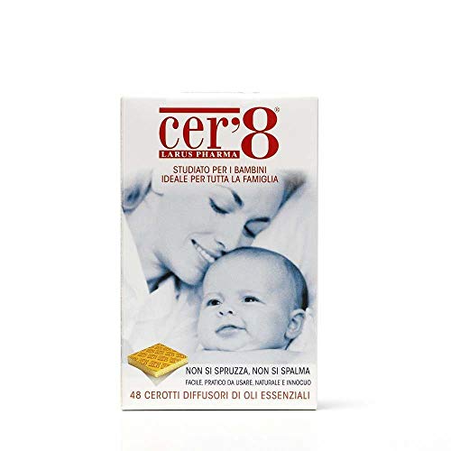 LARUS Pharma Cer'8 Cerotti Diffusori di Oli Essenziali, Confezione da 48 Pezzi