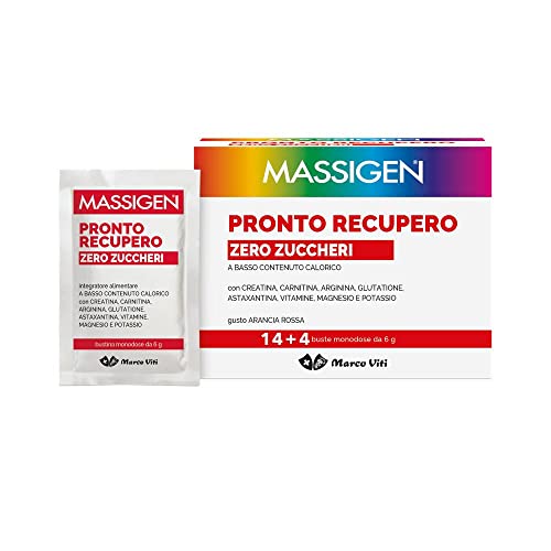 Massigen Pronto Recupero, Zero Zuccheri - 14+4 Buste, Totale: 18 Buste