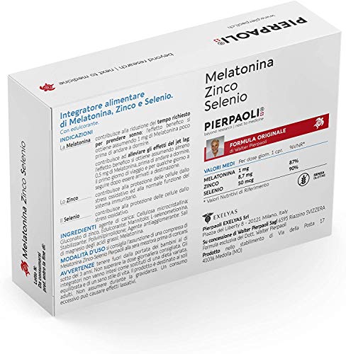 Melatonina Zinco Selenio Pierpaoli Integratore Alimentare