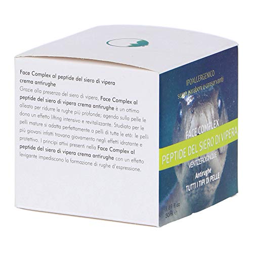 FACE COMPLEX CREMA ANTIRUGHE PEPTIDE DEL SIERO DI VIPERA IPOALLERGENICO 50ml