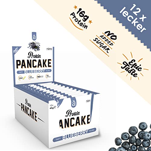 Protein pancake Nano Supps 12 X 45 g | Gusto: Mirtillo