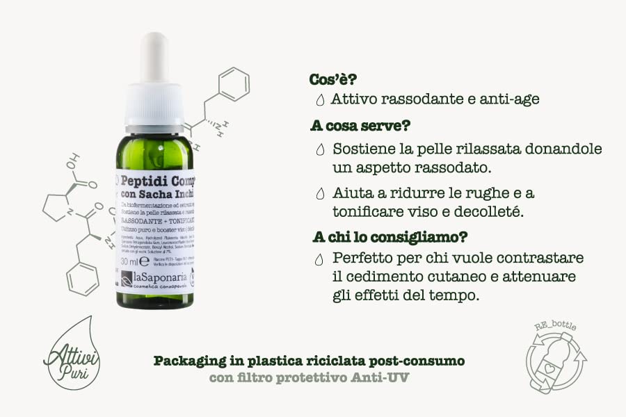 La Saponaria - Peptidi Complex con Sacha Inchi - 30 ml