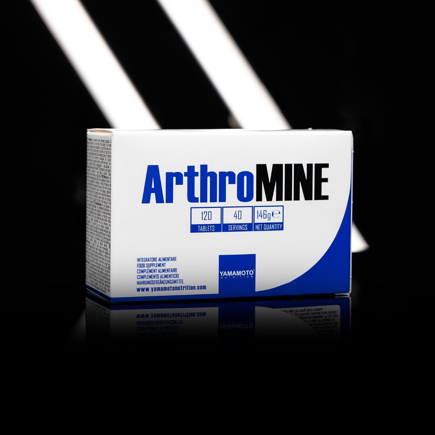 YAMAMOTO NUTRITION, ArthroMINE, 120 Compresse, Integratore Alimentare a Base di Glucosamina, MSM, Acido Ialuronico, Condroitinsolfato, Integratore per Sportivi