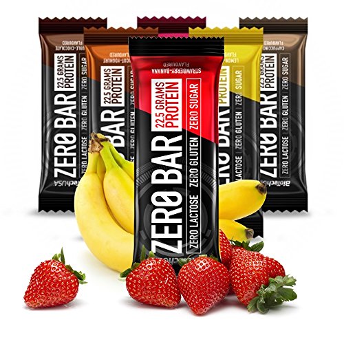 BioTech USA Zero Bar - Barretta proteica, confezione assortita, nuovi gusti, 20 pezzi da 50 g