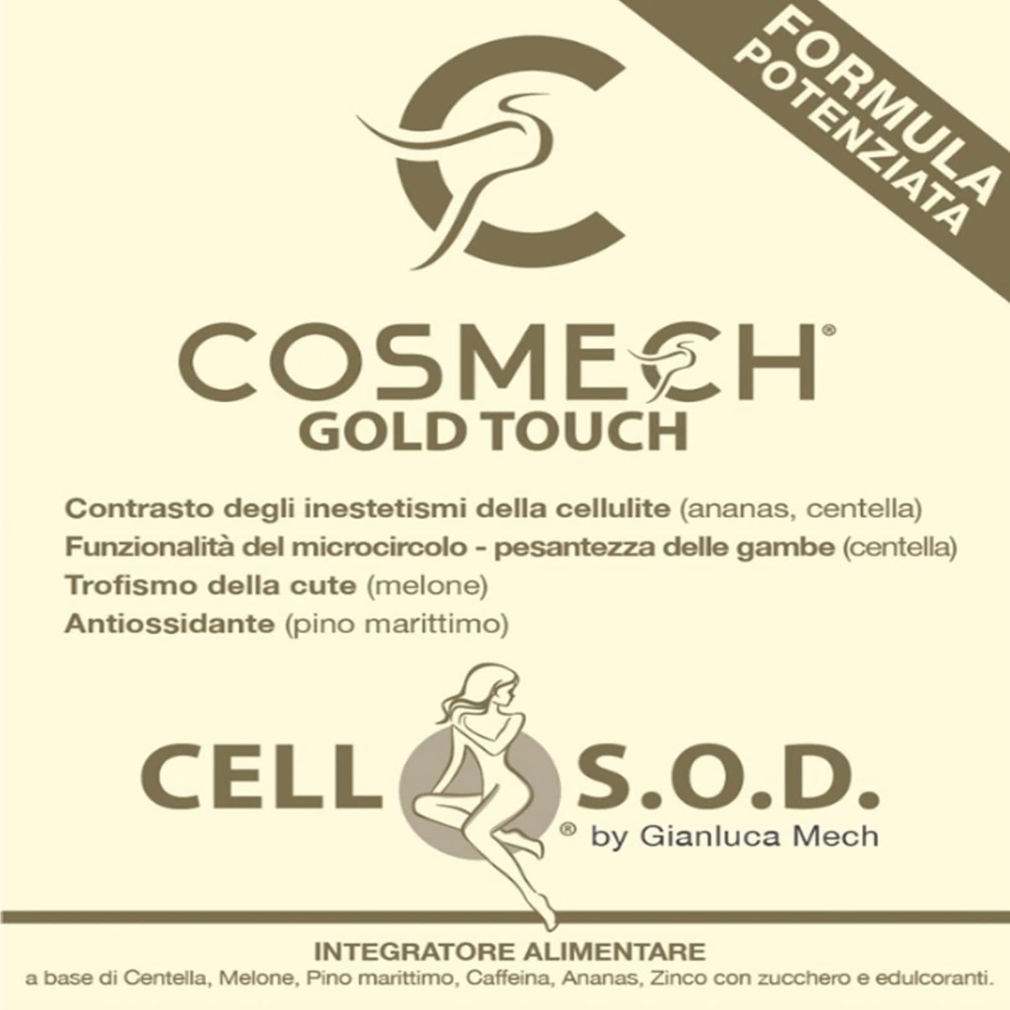 Cosmech Cell S.O.D. by Gianluca Mech - integratore alimentare - anticellulite Tisanoreica