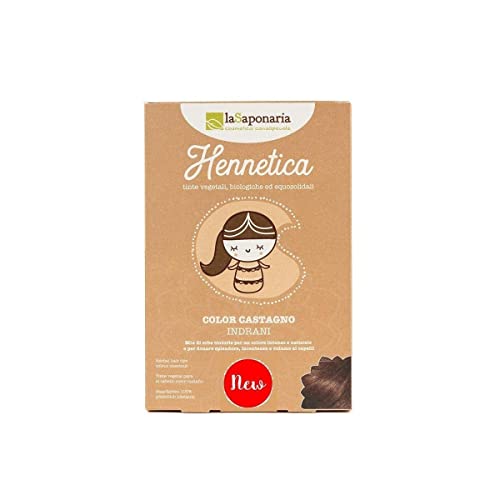 LA SAPONARIA - Hennetica Tinta Vegetale Color Mix di erbe tintorie per un adatto i Capelli Biondi colore intenso e naturale Effetto volumizzante Vegano 100 gr Equosolidale