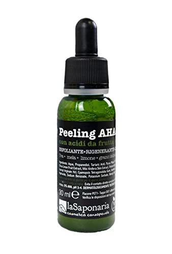 La Saponaria Peeling Aha Esfoliante Viso Profondo Naturale Per Tutti i Tipi Di Pelle (30 milliliter)