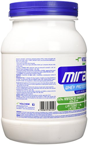 Volchem Mirabol Whey Protein 97%, Bianco, Natural, 750 Grammi
