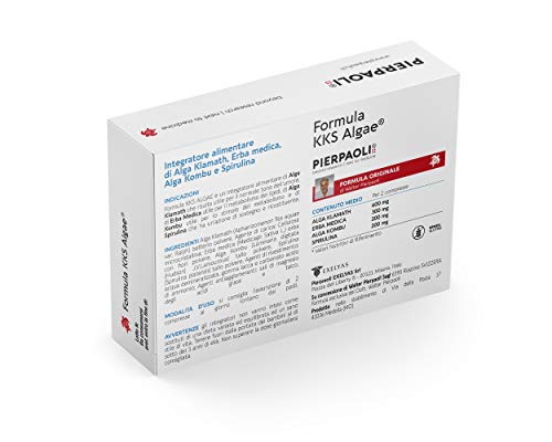 Pierpaoli - Formulα KKS Algae: Integratore Alimentare per il Benessere Completo del Metabolismo con Spirulina, Alga Kombu e Erba Medica, 1 Confezione da 60 Compresse
