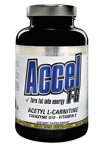 INTEGRATORE ANDERSON ACCEL 1-G ACETIL L CARNITINA TERMOGENICO ENERGETICO DIMAGRANTE BRUCIAGRASSI BURN 100cpr