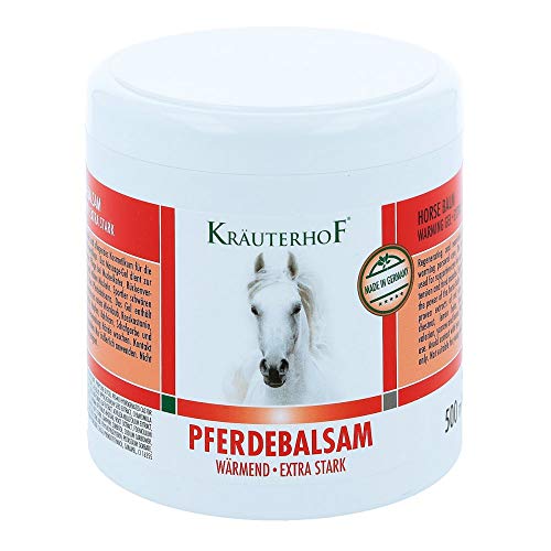 Kräuterhof Balsamo per cavalli riscaldante, extra forte, 500 ml, gel massaggiante
