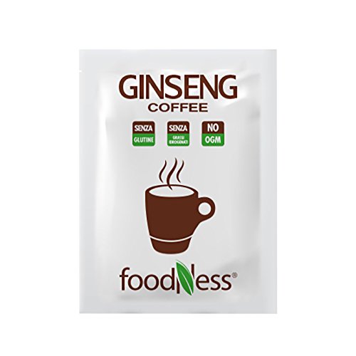 Foodness Preparato Monodose per Caffè al Ginseng - 5 confezioni da 10 bustine (tot. 50 bustine)