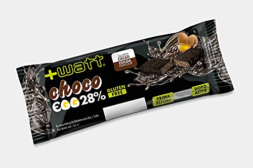 [SUPER NOVITA'] 24x +WATT CHOCO EGG 28% PROTEIN BAR 40g (GUSTO CACAO), deliziose barrette con PROTEINE DELL'UOVO, senza latte o derivati - NT INTEGRATORI GARANZIA DI QUALITA'