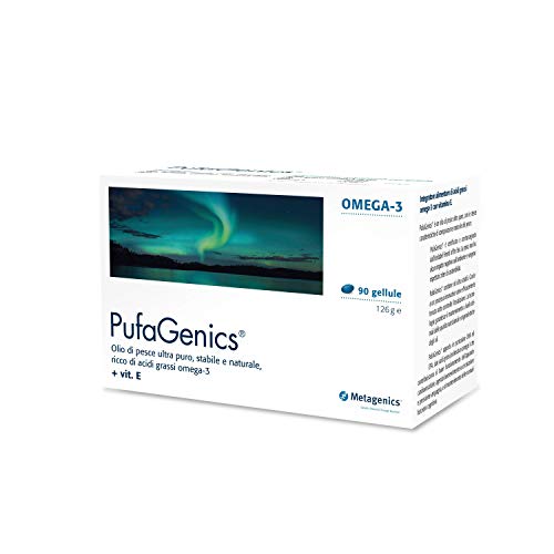 Metagenics Integratore Alimentare Pufagenics Olio di Pesce Controllo Colesterolo, 90 Capsule