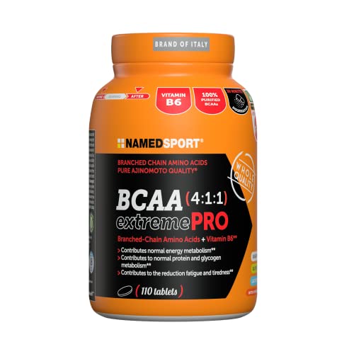 NAMEDSPORT BCAA 4:1:1 extremePRO 310 cpr - Integratore di Aminoacidi a catena ramificata Ajipure® (1g/compressa) al massimo stato di purezza