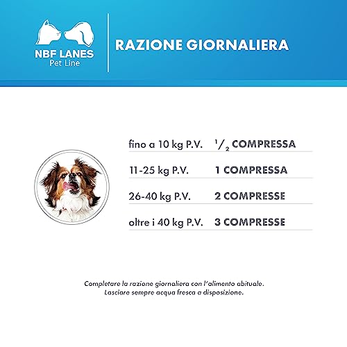 NBF Lanes | Microbiotal Cane, 30 Compresse Appetibili, per Favorire il Fisiologico Benessere del Microbiota Intestinale