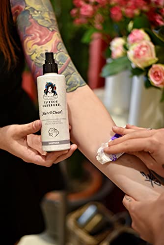 Tattoo Defender Stencil Clean, 200ml - Liquido Per Rimuovere Lo Stencil, Deterge La Pelle Dalle Impurità' Prima Di Iniziare Il Tatuaggio, Made In Italy