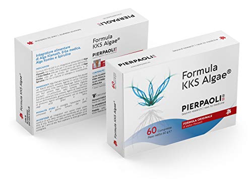 Pierpaoli - Formulα KKS Algae: Integratore Alimentare per il Benessere Completo del Metabolismo con Spirulina, Alga Kombu e Erba Medica, 1 Confezione da 60 Compresse