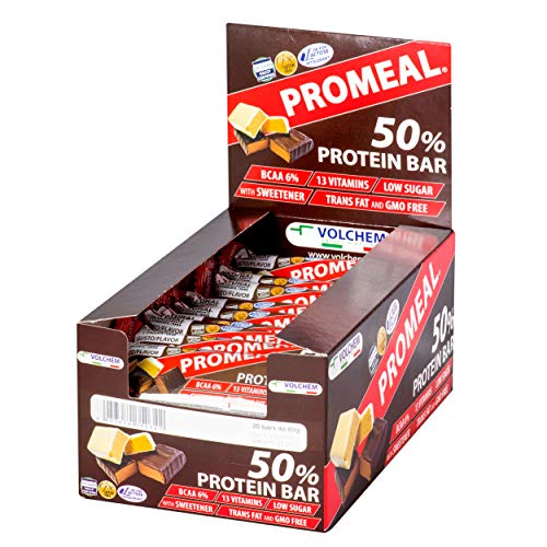 Volchem Promeal Protein 50% / Barretta Proteica / 20 x 60 g/Gusto Yogurt