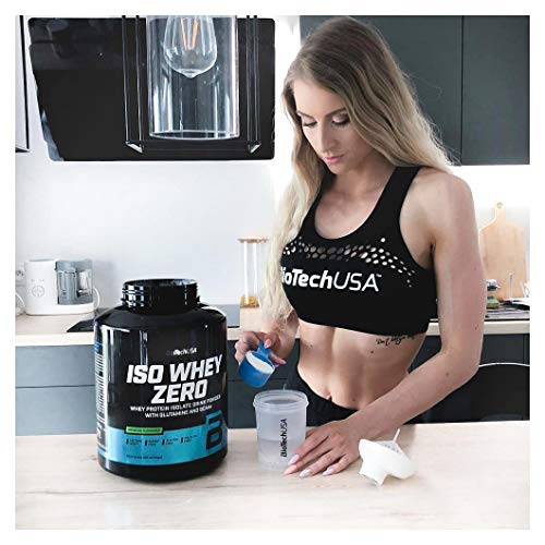 BioTechUSA Iso Whey ZERO, Lactose, Gluten, Sugar FREE, Premium Whey Protein Isolate, 2.27 kg, Cioccolato